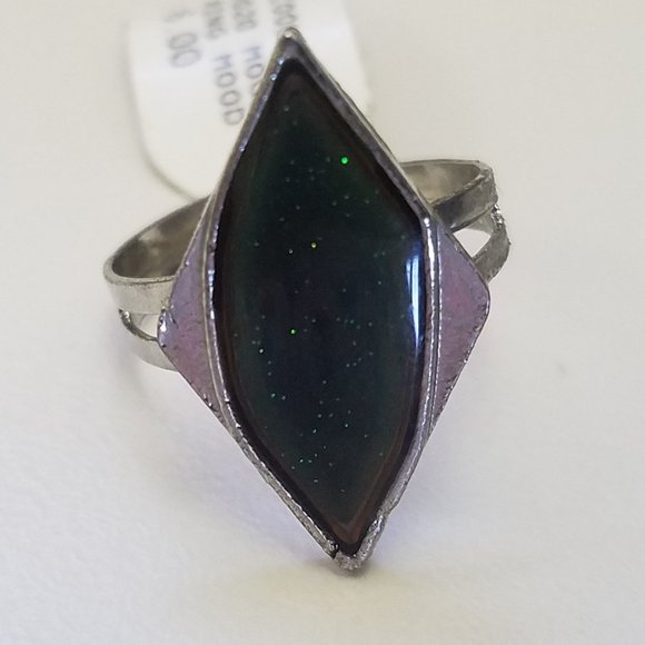 MENS Set of 3 MOOD RINGS clovers & statement NEW - Picture 6 of 9